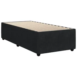 Vidaxl Posteljni okvir črn 80x200 cm žamet