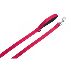 Nobby Soft Grip povodec - rdeč - 120 cm 25 mm