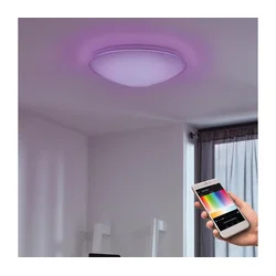 Eglo 33219 - LED RGB plafonsko svetlo GIRON-C LED/17W/230V prečnika 30 cm, belo