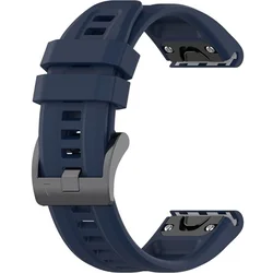 GS Silikonski pašček QuickFit 20 mm za Garmin Fenix 5S/6S/7S/8 43 mm, temno moder