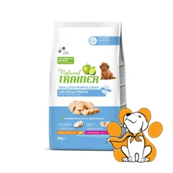 Natural Trainer Small&Toy Puppy&Junior with Fresh Chicken 2kg, Za Male Štence