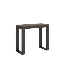 Ityhome Ityhome 90 x 77 konzolna miza rjava, (20847922)