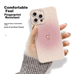 Yingkaida Maska za mobilni telefon iPhone 15 Pro, Roze
