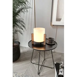 Opviq Stona lampa Pine, 14x16x20 cm, Krem