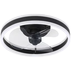 Brilagi-LED Prigušiva svetiljka sa ventilatorom LED/30W/230V 3000-6500K crna+daljinski upravljač
