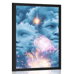 Plakat virtualna misel - 60x90 silver