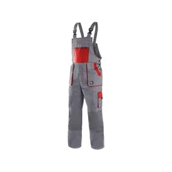 Canis Radne pantalone na tregere luxy robin sivo-crvene vel.56 ( 55205 )