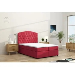 Boxspring postelja Mallorca - 140x200 cm - tkanine Jasmine