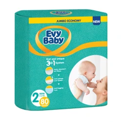 Evy Baby Pelene za bebe Jumbo 3 Midi 5-9 kg, 68 komada