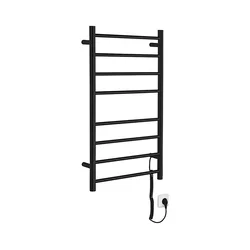 Sapho - Električni sušač peškira REDONDO 75W 90x50 cm mat crna