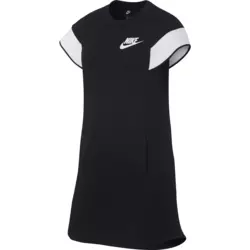 NIKE G NSW DRESS PE, dečja haljina, crna