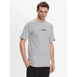 ELLESSE Majica Ollio pegasto siva / črna