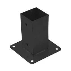 PODSTAVEK ZA STEBER 71x150mm JEKLEN, ČRN | Topdom