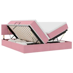 Krevet s od storage s madracem Ružičasta 100 x 200 cm