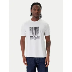 HUGO Majica Deyss 50553755 Bela Regular Fit