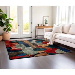 Conceptum Hypnose Tepih BSR-3, Pravougaoni, 100x140 cm, Šareni