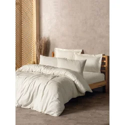 Lessentiel Maison Komplet posteljina Plaid, 200x220 cm, Krem
