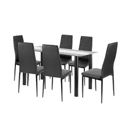 Jedilni set Norman 6+1 črn