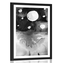 Plakat s paspartujem nočno nebo - 20x30 no frame