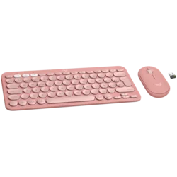 LOGITECH Pebble 2 Bluetooth Keyboard Combo - TONAL ROSE - US INTL