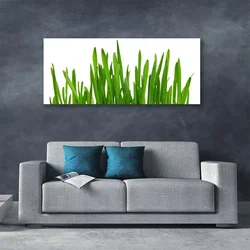 tulup.si Slika na platnu Grass on wall 125x50 cm