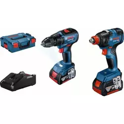 Bosch Set GDX 18V-200+GSR 18V-50 2x4Ah 0.601.9J2.220
