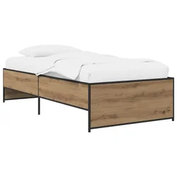 Vidaxl Konstrukcija postelje Artisan hrast 80 x 200 cm Inženirski les
