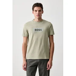 BOSS Orange kratka majica moška bombažna Te_Effect