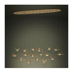 Eglo 390399 - LED prigušiva luster na sajli PARATEBUENO 17xLED/3W/230V zlatna