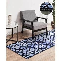 ARMONIA Tepih staza sa resama 80cm x 200cm Ornament plava