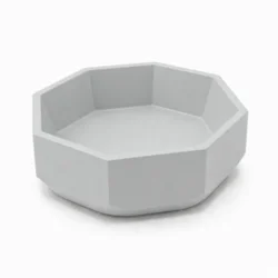 shumee Geometrična siva osmerokotna skleda, moderna oblika