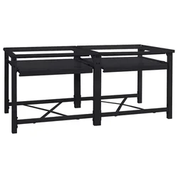 Pedestal za perilicu rublja 2 pcs Crna 120 x 56 x 52 cm Čelik