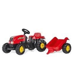 Rolly toys Traktor junior RT sa kid prikolicom crveni