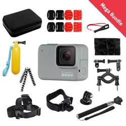 Športna kamera GoPro HERO7 White in 20-delni paket kompatibilnih dodatkov