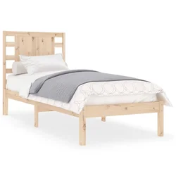 Vidaxl Posteljni okvir iz trdnega lesa 90x190 cm