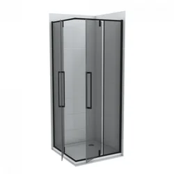 Tuš kabina COPEN ABSOLUT BLACK 90x90x200cm dark staklo 6mm sa pivot vratima