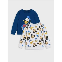 Sinsay - Komplet od 2 gornja dela trenerke Mickey Mouse - svetlo siva
