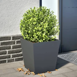 vidaXL Vrtno korito antracit 40x40x40 cm jeklo
