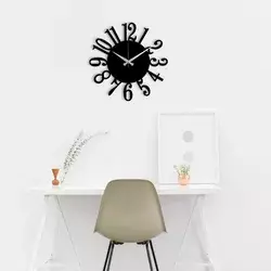 Wallity Zidni sat 48x48cm Crni