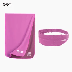 GGT Set Peškir i traka za kosu, 30x100cm, Roze