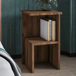 HANAH HOME Noćni stočić Roisin Antique Walnut