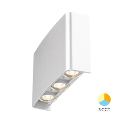 Braytron Zidna bastenska svetiljka BRY-VECTOR-B-WL-BELA-6x1W-3U1-IP65