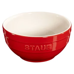 Jedilna skleda, 400 ml, rdeča, keramika, Staub