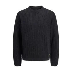 Jack & Jones Junior Pulover JJEDOVER pegasto črna