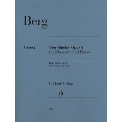 BERG:FOUR PIECES OP.5 FOR CLARINET AND PIANO