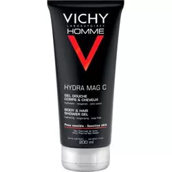 Vichy Homme Hydra-Mag C gel za tuširanje za tijelo i kosu (Hydra Mag C Shower gel) 200 ml