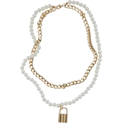 Pearl Layring Necklace - Gold Color
