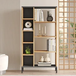 Hanah Home Polica 72x133,6x25,5cm Bež-Antracit