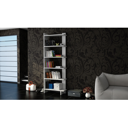 Hanah Home Polica 46,8x170x21,7cm Bela