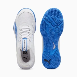 PUMA Accelerate Indoor Shoes Youth, White/Bluemazing